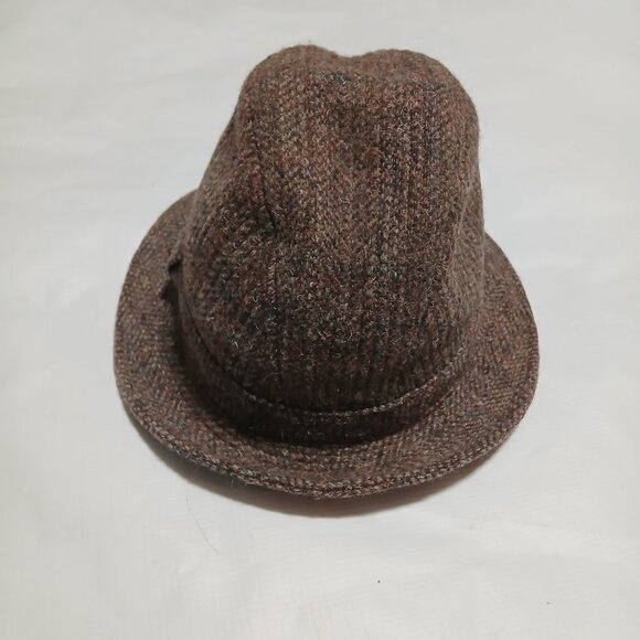 Vintage 1960's Pendleton 100% Virgin Wool Fedora Bucket Hat Cap Made in USA Med - Picture 3 of 9